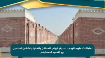 اعترافات مثيرة اليوم.. سارقو أبواب المدافن بالمنيا يكشفون تفاصيل بيع الحديد لحسابهم